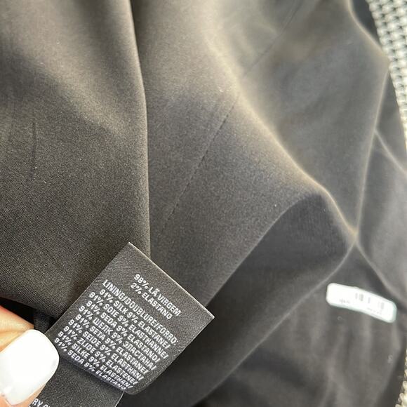 Ralph Lauren Black Label Houndstooth Wool Silk Sheath Ailya Dress Sz 10 INVS15 - Picture 12 of 12